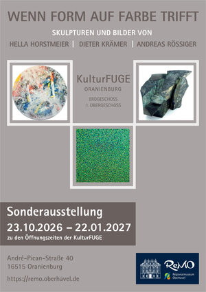 Sonderausstellung Hella Horstmeier, Dieter Kr&auml;mer und Andreas R&ouml;ssiger