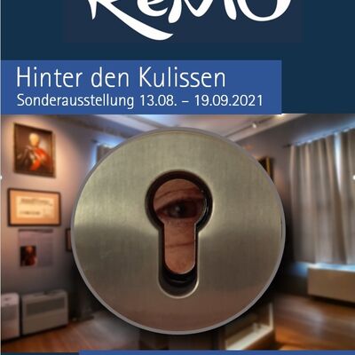 Plakat der Sonderausstellung "ReMO - Hinter den Kulissen".