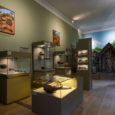 Auch ein nachempfundenes Slawenhaus ist in der Ausstellung zu sehen.