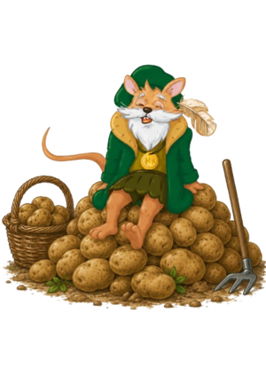 Mausfried bei Kartoffelernte